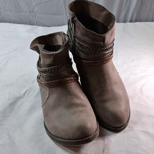 Southern American Heritage Squadstone Ankle Boots Womens 9.5 Brown Chain Western